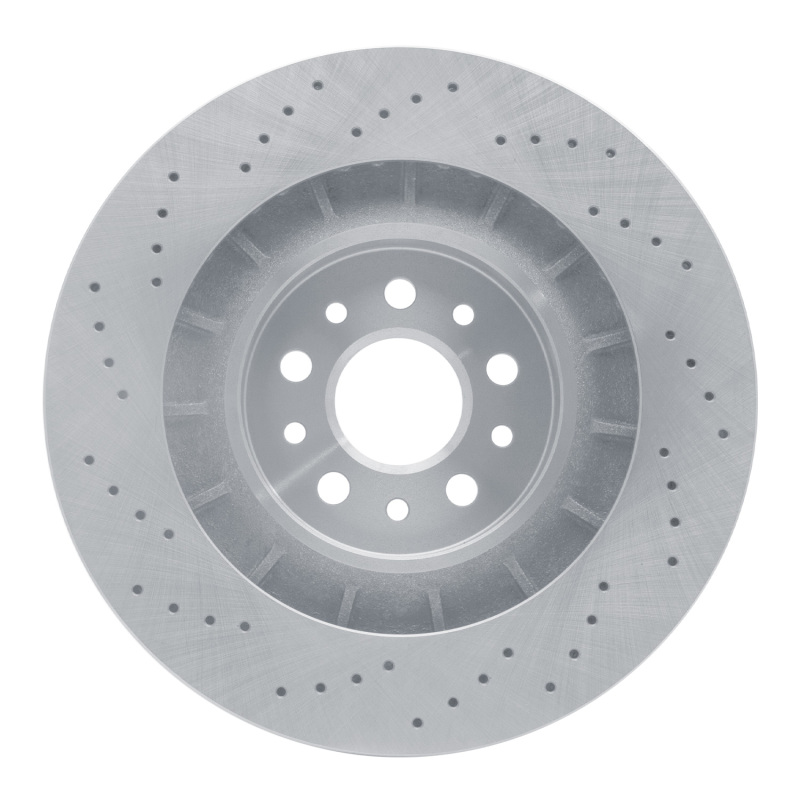 Maserati Ghibli Brake Rotor (1) - Front - R1 Concepts - Drilled - `14-`24